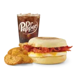 Bacon Egg & Cheese English Muffin Combo