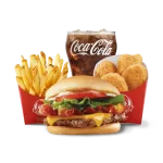 Wendys Jr. Bacon Cheeseburger Biggie Bag