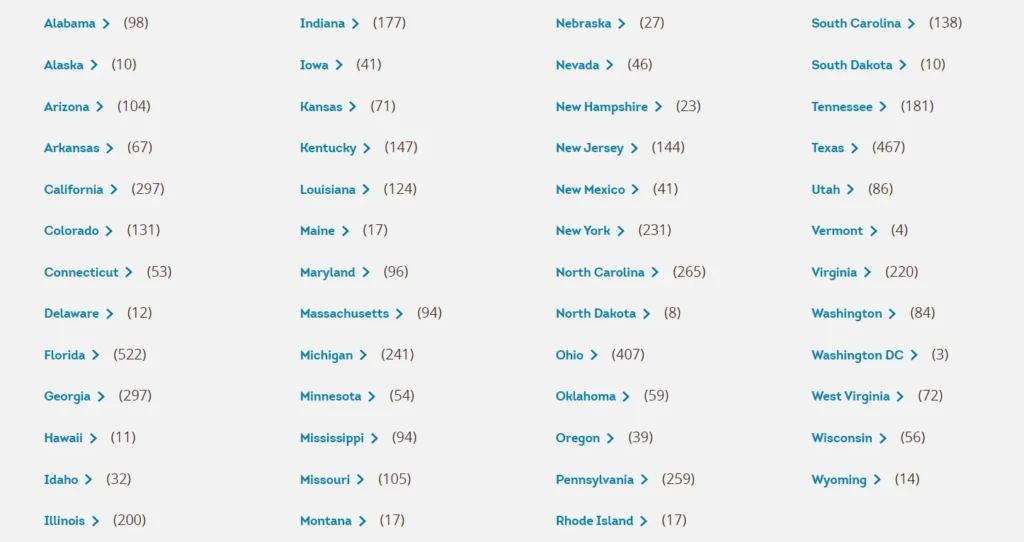 Wendy's Locations in USA