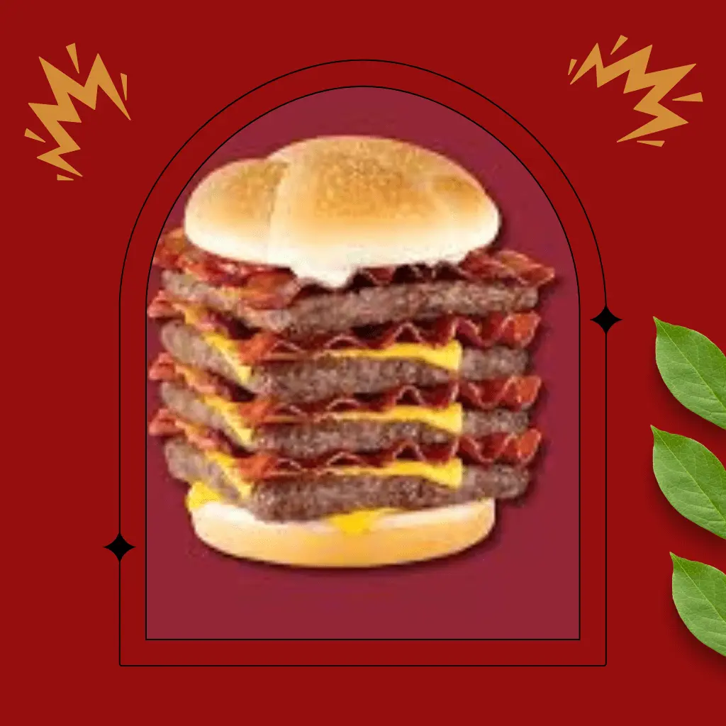 Wendys menu Quad Baconator