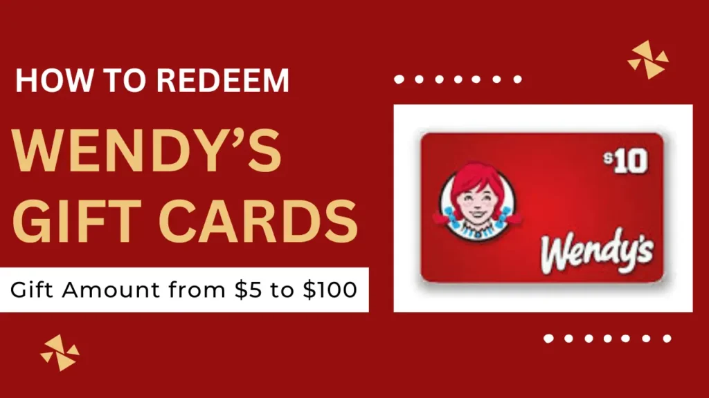 how to redeem wendys gift card