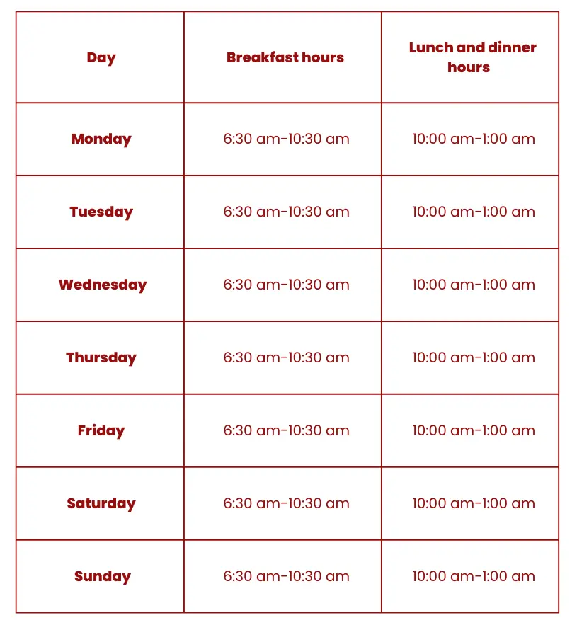 wendys hours for whole week
